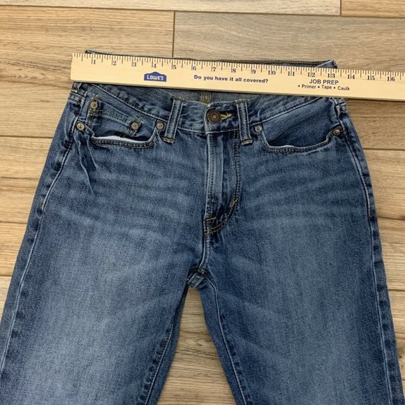 Men's American Eagle Jeans 26 x 28 Slim Straight Fit Denim Blue Cotton Med Wash - Picture 10 of 11